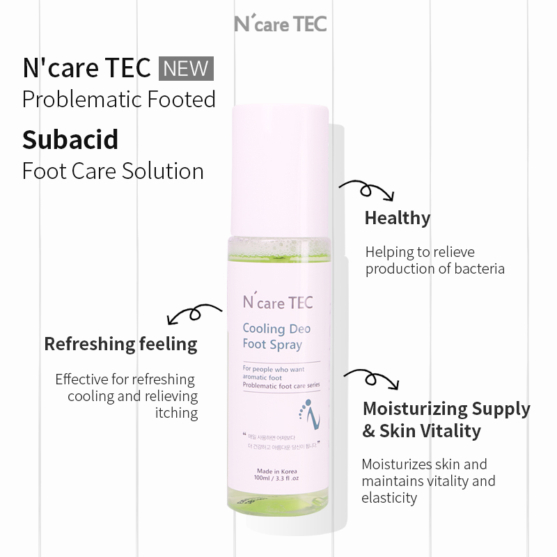 [Foot odor removal shampoo] N'careTEC Cooling Deo Foot Spray