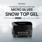 [Damaged nail repair]Microsilver Gel_Step3. Silver Pure Snow gel_BiOBio