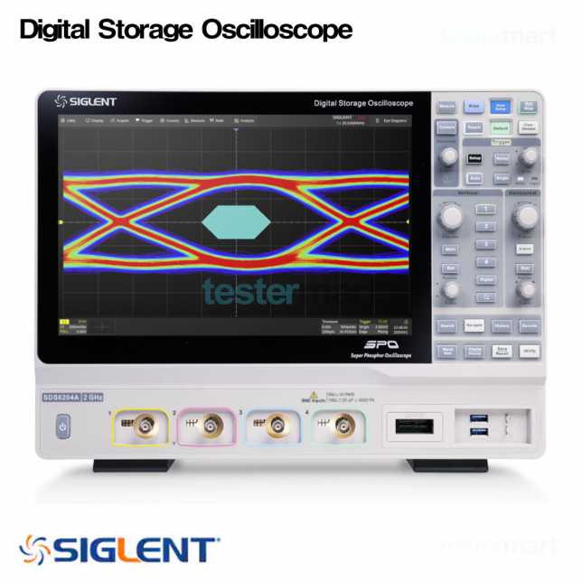[SIGLENT SDS6104A] 1GHz, 4CH, 디지털오실로스코프, Digital Oscilloscope