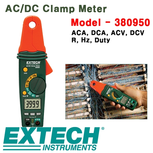 [EXTECH] 380950, 80A Mini AC/DC Clamp Meter, AC/DC 미니 클램프메타