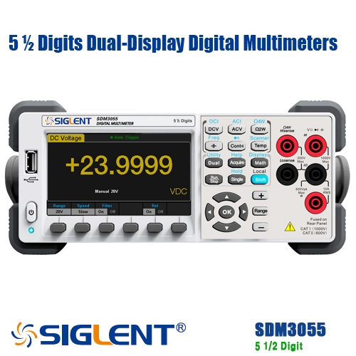 [SIGLENT SDM3055] 5 ½ Digits Dual-Display Digital Multimeters, 디지털멀티미터