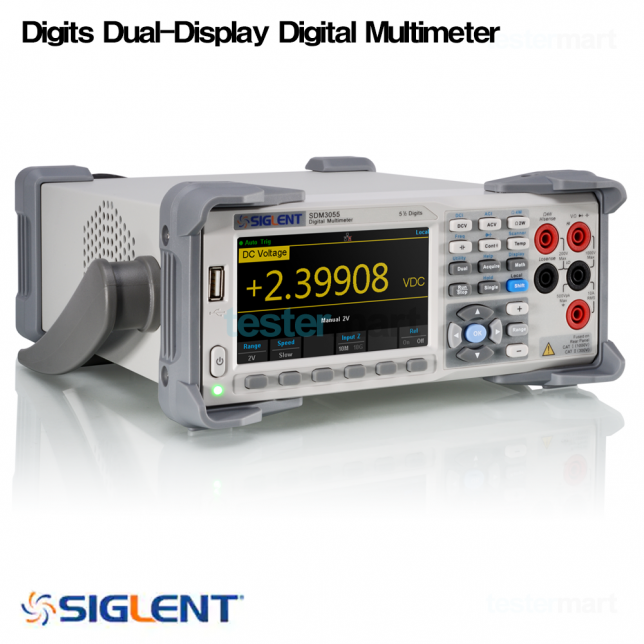 [SIGLENT SDM3055-SC] 5 ½ Digits Dual-Display Digital Multimeter, SDM3055+Scanner, 디지털멀티미터