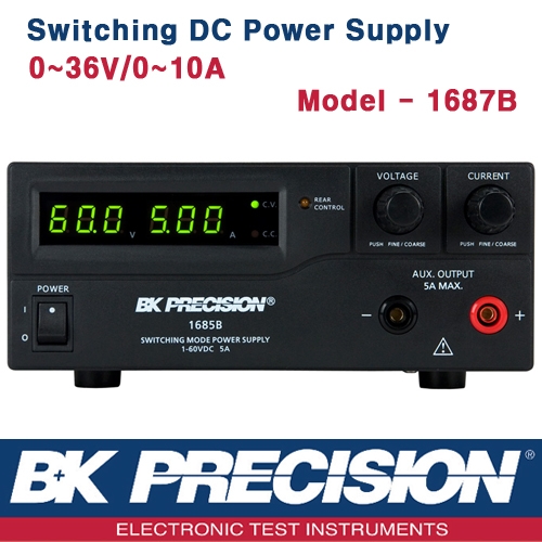 B&K PRECISION 1687B, 36V/10A, Switching DC Power Supply, DC 전원공급기, B&K 1687B