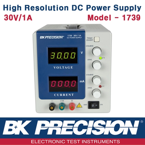 B&K PRECISION 1739, 30V/1A, High Resolution DC Power Supply, 직류 전원공급기, B&K 1739