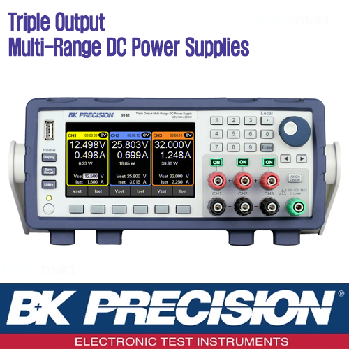 [B&K PRECISION 9141] 60V/4A, 300W, 3채널 DC 전원공급기