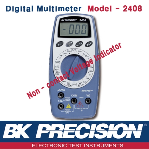 B&K PRECISION 2408, Mini-Pro Auto Ranging Digital Multimeter, 휴대형 멀티메타, B&K 2408