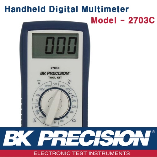 B&K PRECISION 2703C, Digital Multimeter, 휴대형 디지털 멀티메타, B&K 2703C