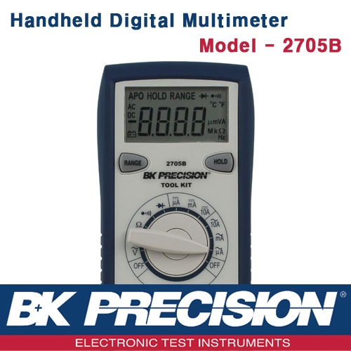 B&K PRECISION 2705B, Digital Multimeter, 휴대형 디지털 멀티메타, B&K 2705B