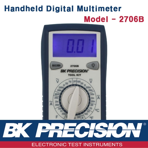 B&K PRECISION 2706B, Digital Multimeter, 휴대형 디지털 멀티메타, B&K 2706B