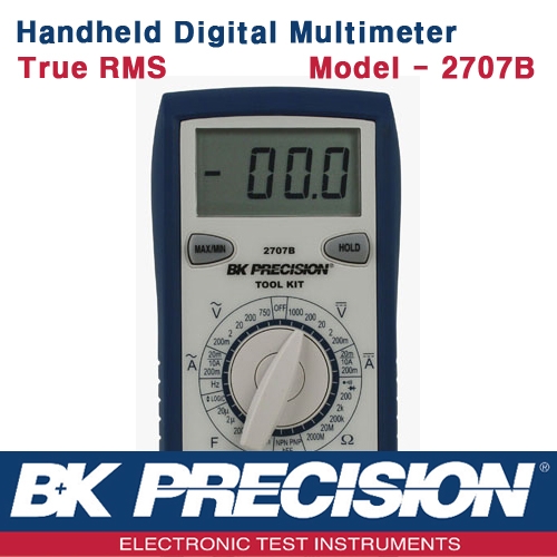 B&K PRECISION 2707B, Digital Multimeter, True RMS, 휴대형 디지털 멀티메타, B&K 2707B