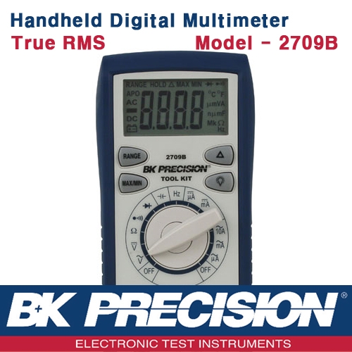 B&K PRECISION 2709B, Digital Multimeter, True RMS, 휴대형 디지털 멀티메타, B&K 2709B