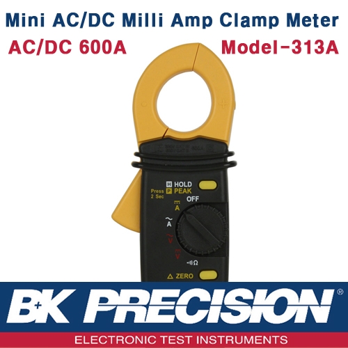 B&K PRECISION 313A, 600A Mini AC/DC Milli Amp Clamp Meter, AC/DC 클램프메타, B&K 313A