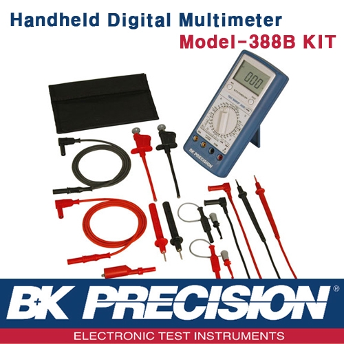B&K PRECISION 388BKIT, Digital MultiMeter+Test Lead Set, 휴대형 디지털 멀티메타, B&K 388BKIT
