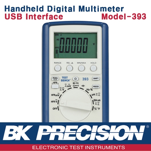 B&K PRECISION 393, 60000 Count, Digital MultiMeter, 휴대형 디지털 멀티메타, B&K 393