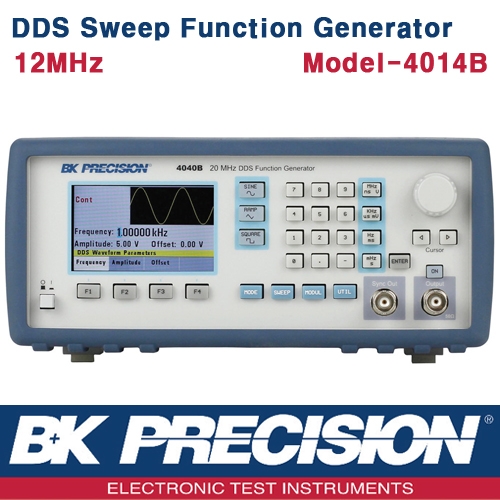 B&K PRECISION 4014B, 12MHz, DDS Sweep Function Generator, 펑션제너레이터, 함수발생기, 주파수카운터, B&K 4014B