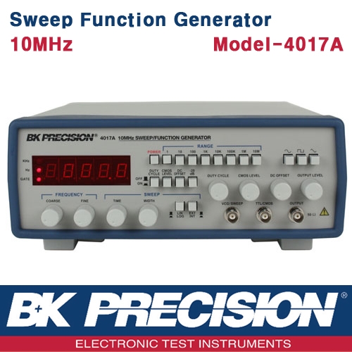 B&K PRECISION 4017A, 10MHz, Sweep Function Generator, 스윕 펑션제너레이터, 함수발생기, B&K 4017A