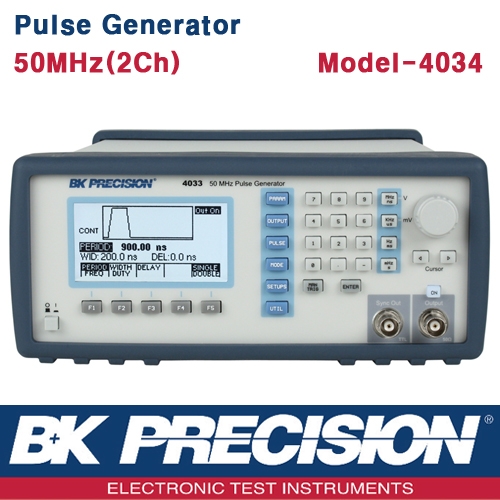 B&K PRECISION 4034, 50MHz, 2채널, Dual Channel Pluse Generator, 펄스 발생기, 펄스제너레이터, B&K 4034