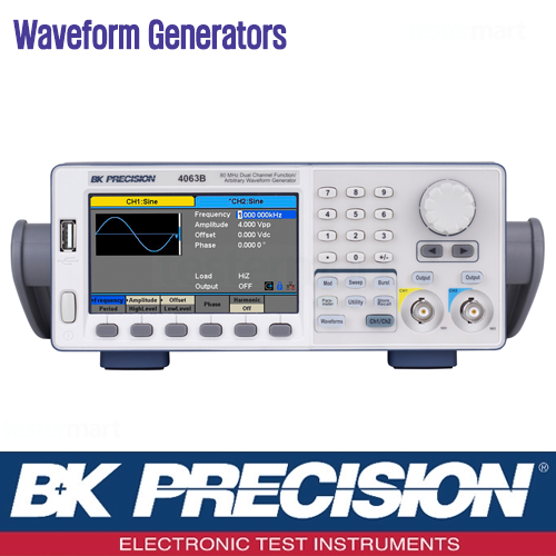 B&K PRECISION 4063B, 80MHz Dual Channel Function Arbitrary Waveform Generators, 임의 파형 발생기, B&K 4063B