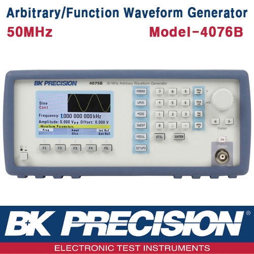 B&K PRECISION 4076B, 50MHz, Arbitrary/Function Waveform Generator, 임의 파형발생기, B&K 4076B
