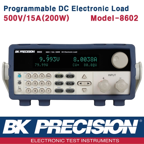 B&K PRECISION 8602, 250W Programmable DC Electronic Load, 프로그레머블 DC 전자로드, B&K 8602