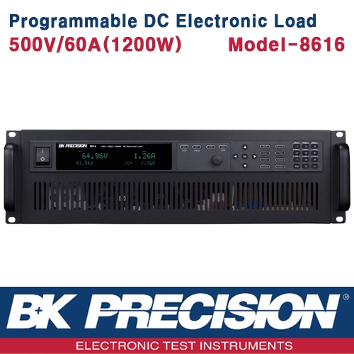 B&K PRECISION 8616, 1200W Programmable DC Electronic Load, 프로그레머블 DC 전자로드, B&K 8616