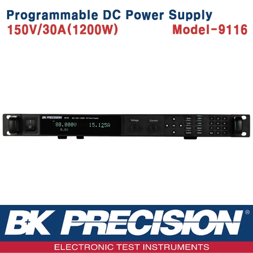 B&K PRECISION 9116, 150V/30A(1200W), Programmable DC Power Supply, 프로그레머블 DC 전원공급기, B&K 9116