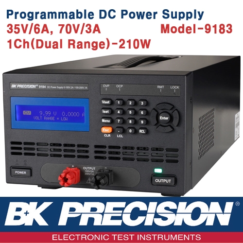 B&K PRECISION 9183, Programmable DC Power Supply, 프로그레머블 DC 전원공급기(210W)