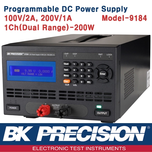 B&K PRECISION 9184, Programmable DC Power Supply, 프로그레머블 DC 전원공급기(200W)
