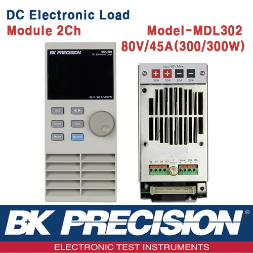 B&K PRECISION MDL302, 80V/45Ax 2채널(300W), MDL DC Electronic Load, 프로그레머블 DC 전자로드 모듈, B&K MDL302