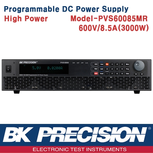 B&K PRECISION PVS60085MR, 600V/8.5A(3000W), Programmable DC Power Supply, 프로그레머블 DC 전원공급기, B&K PVS60085MR