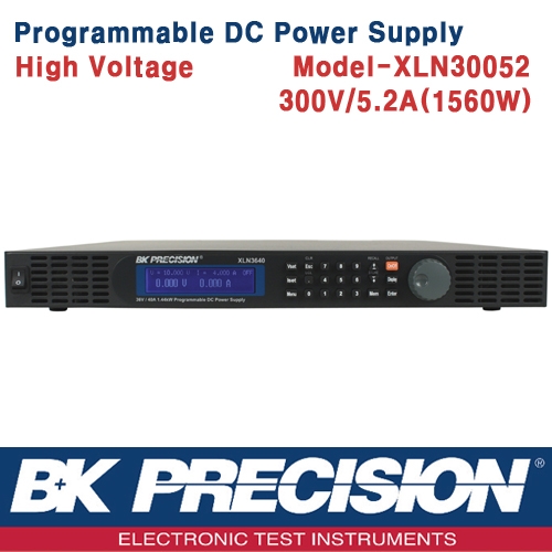 B&K PRECISION XLN30052, 300V/5.2A(1560W), Programmable DC Power Supply, 프로그레머블 DC 전원공급기, B&K XLN30052