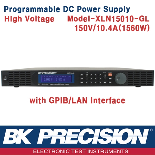 B&K PRECISION XLN15010-GL, 150V/10.4A(1560W), GPIB Interface, Programmable DC Power Supply, 프로그레머블 DC 전원공급기, B&K XLN15010-GL