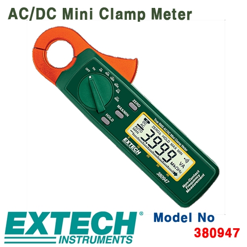 [EXTECH] 380947, 400A True RMS AC/DC Mini Clamp Meter, AC/DC 미니 클램프메타