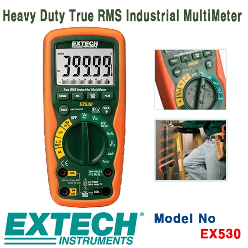 [EXTECH] EX530, 11 Function Heavy Duty True RMS Industrial MultiMeter, 디지털 멀티메타