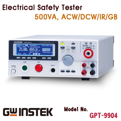 [GWINSTEK GPT-9904] 500VA, ACW/DCW/IR/GB, 안전규격시험기