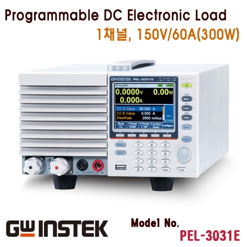 [GWINSTEK PEL-3031E] 1.5V~150V/60A, 300W, 프로그래머블 DC 전자 부하기