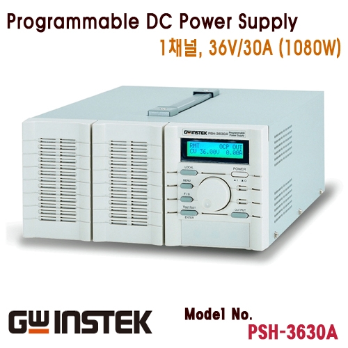 [GWINSTEK PSH-3630A] 36V/30A, 1080W, 프로그래머블 스위칭 DC 전원공급기