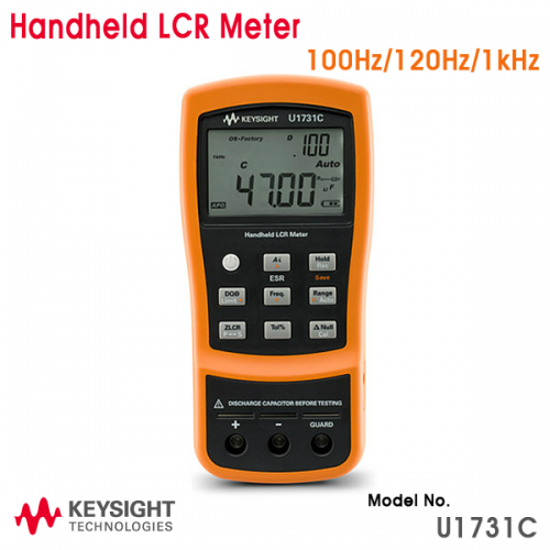 [KEYSIGHT U1731C] 휴대용 LCR 미터, 100Hz/120Hz/1kHz Handheld LCR Meter