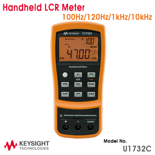 [KEYSIGHT U1732C] 휴대용 LCR 미터, 100Hz/120Hz/1kHz/10kHz Handheld LCR Meter