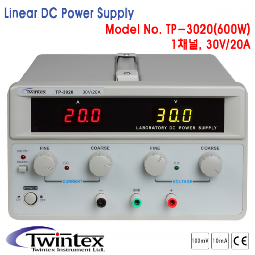 [TWINTEX TP-3020] 30V/20A, 600W, DC전원공급기