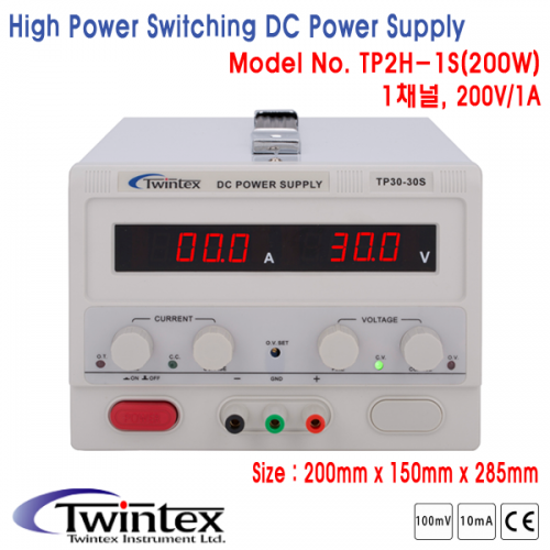 [TWINTEX TP2H-1S] 200V/1A, 200W, DC전원공급기