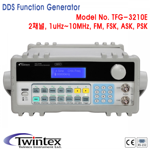 [TWINTEX TFG-3210E] 10MHz, 2채널 펑션제너레이터, DDS Function Generator