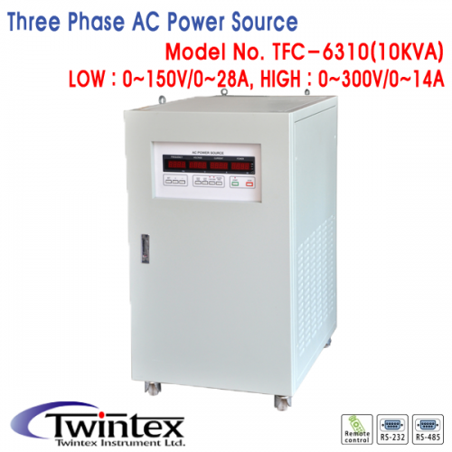 [TWINTEX TFC-6310] 10KVA 삼상 주파수변환기, AC전원공급기, 입력 삼상 380V