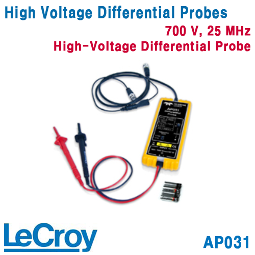 [TELEDYNE LECROY] AP031, 700V, 25 MHz High-Voltage Differential Probe (÷10, ÷100), [텔레다인 르크로이]