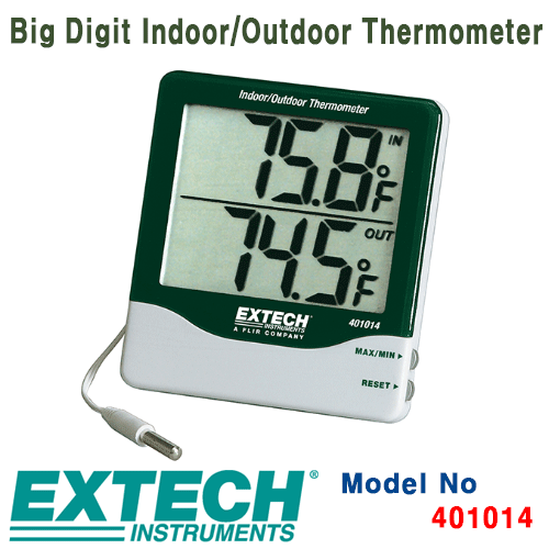 [EXTECH] 401014, Big Digit Indoor/Outdoor Thermometer [익스텍]