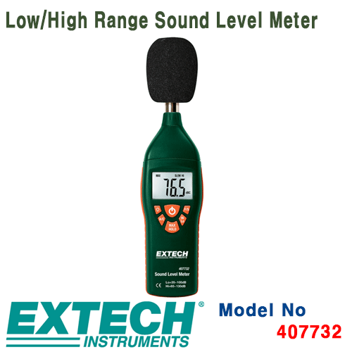 [EXTECH] 407732, Low/High Range Sound Level Meter, 소음계 [익스텍]