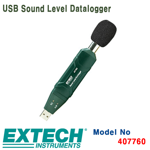 [EXTECH] 407760, USB Sound Level Datalogger, 고정밀 사운드 데이터로거 [익스텍]