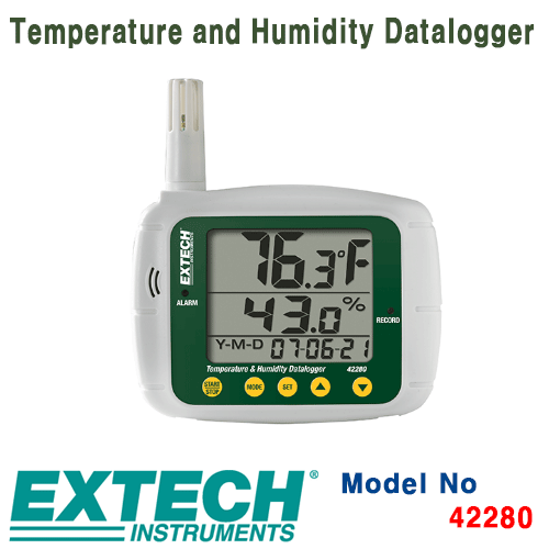 [EXTECH] 42280, Temperature and Humidity Datalogger, 온습도 데이터로거 [익스텍]