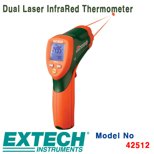 [EXTECH] 42512, Dual Laser InfraRed Thermometer, 적외선 온도계 [익스텍]