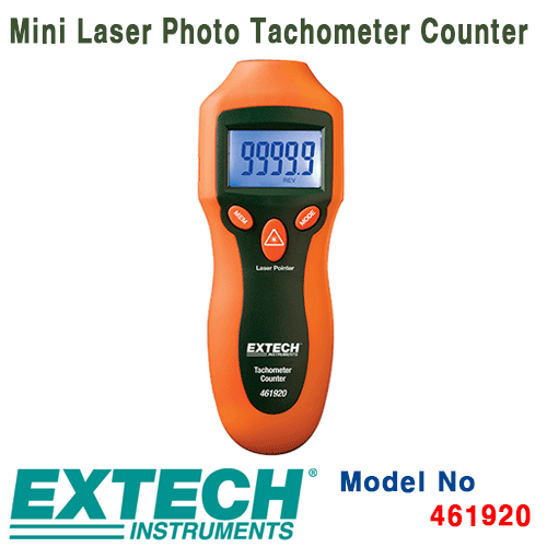 [EXTECH] 461920, Mini Laser Photo Tachometer Counter, 비접촉식 회전계, 속도계, [익스텍]